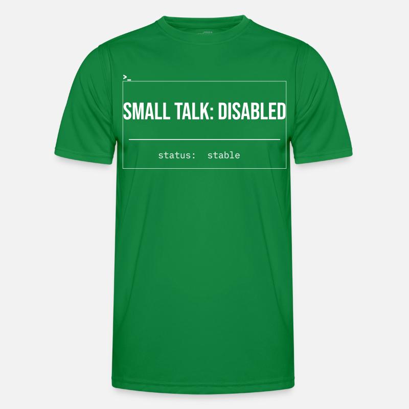 Small Talk: Disabled Status Männer Funktions-T-Shirt