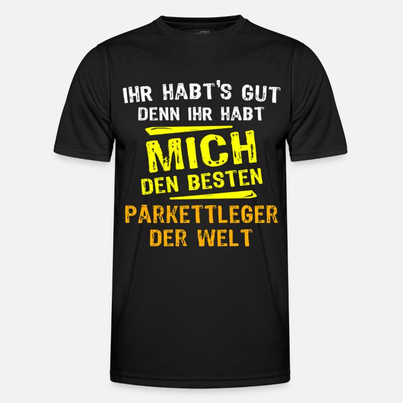 Parkettleger Geschenk Männer Funktions-T-Shirt