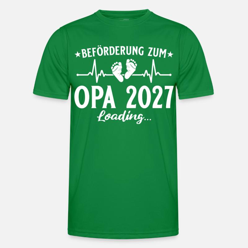 Beförderung zum Opa 2027 Loading Geschenk Männer Funktions-T-Shirt