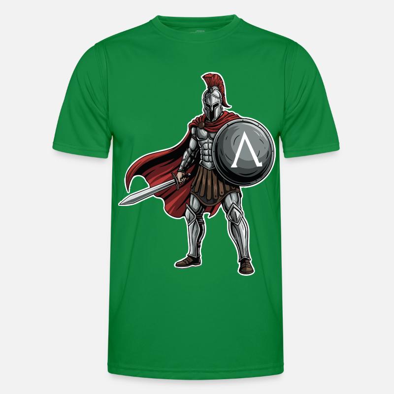 Hoplite Spartiate Lambda Bouclier Épée Mascotte T-shirt sport Homme