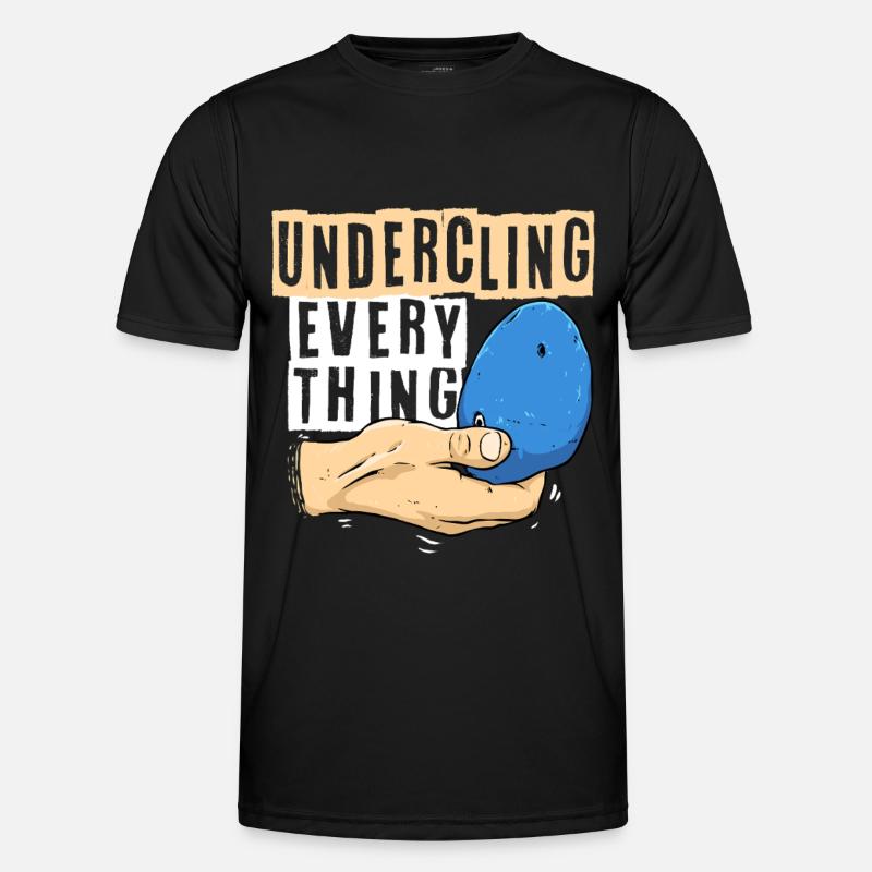 Indoor Klettern Indoorklettern - Männer Funktions-T-Shirt - Schwarz