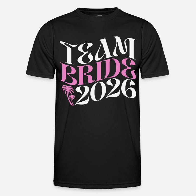 Team Bride Polterabend Polterabend 2026 - Funktionsshirt til herrer - sort