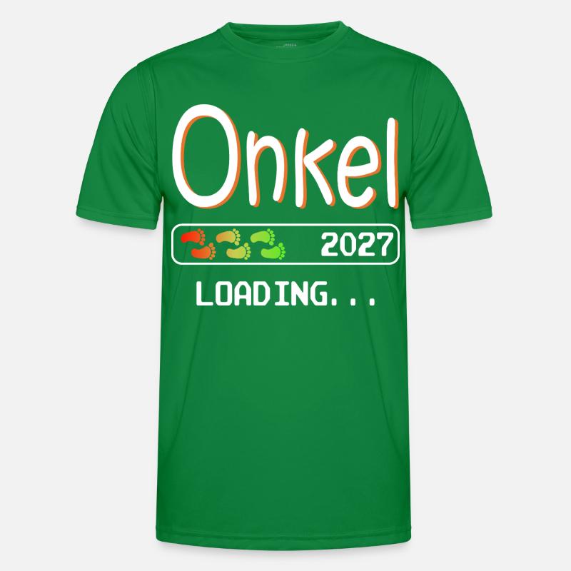 Werdender Onkel 2027 loading ich werde Onkel Männer Funktions-T-Shirt