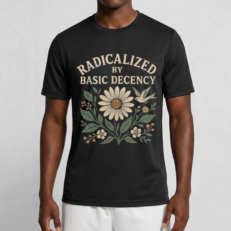 Basic Decency Statement for Do-Gooders Men's Functional T-Shirt