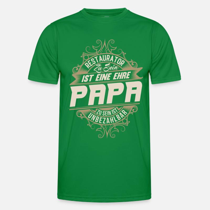 Restaurator Papa Männer Funktions-T-Shirt