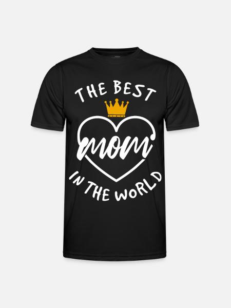 Die beste Mutter der Welt - Männer Funktions-T-Shirt - Schwarz