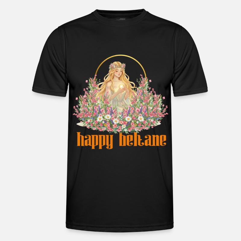 Joyeuses bénédictions de Beltane Célébrations du 1er mai Pagans T-shirt sport Homme