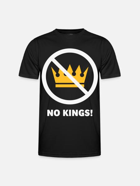 Pas de rois ! (Projet de protestation / NEG 2C) - T-shirt sport Homme - noir