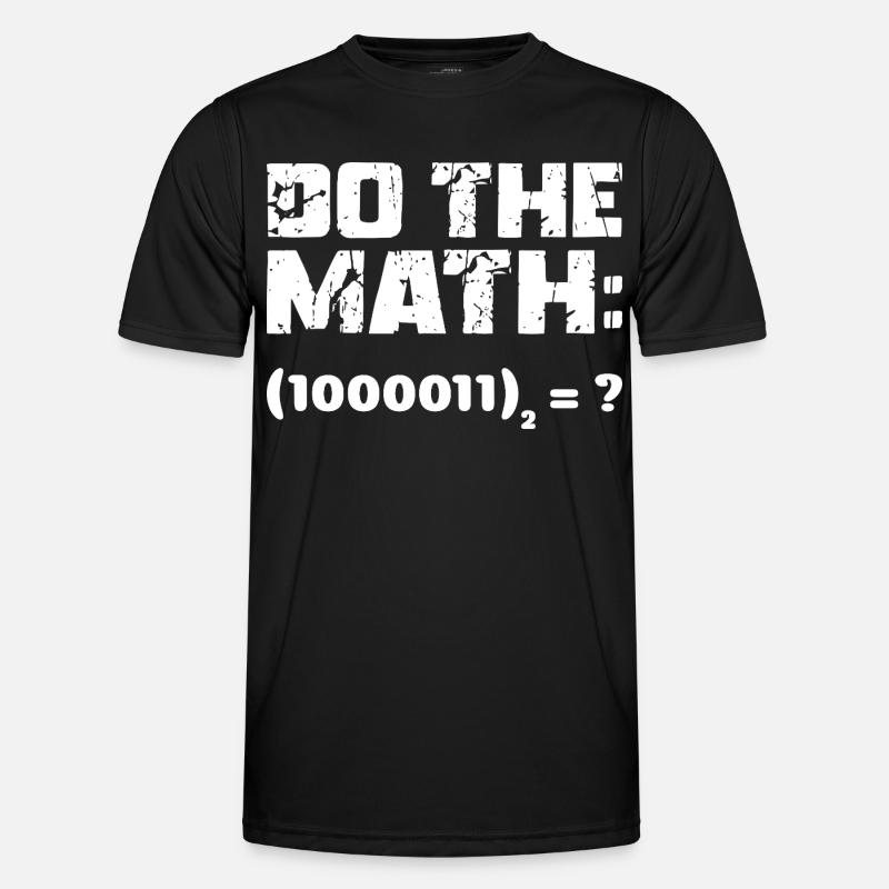 Do The Math Binary System - Men's Functional T-Shirt - black