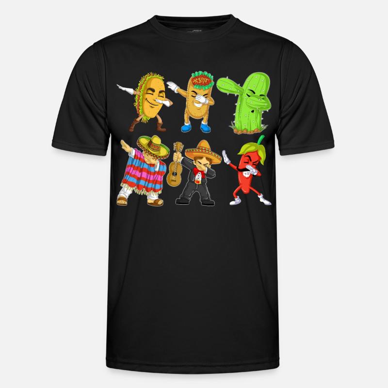 Cinco de Mayo Dab Shirt - Men's Functional T-Shirt - black