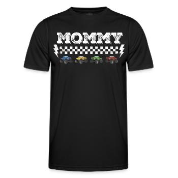 Conception de l’écrou tout-terrain de maman Monster Truck - T-shirt sport Homme - noir - Devant - AI Model Male 178 dark (178cm)