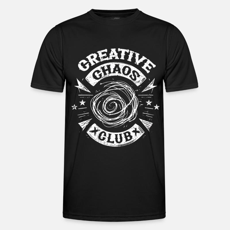 Scribble Doodle Drawing - Men's Functional T-Shirt - black