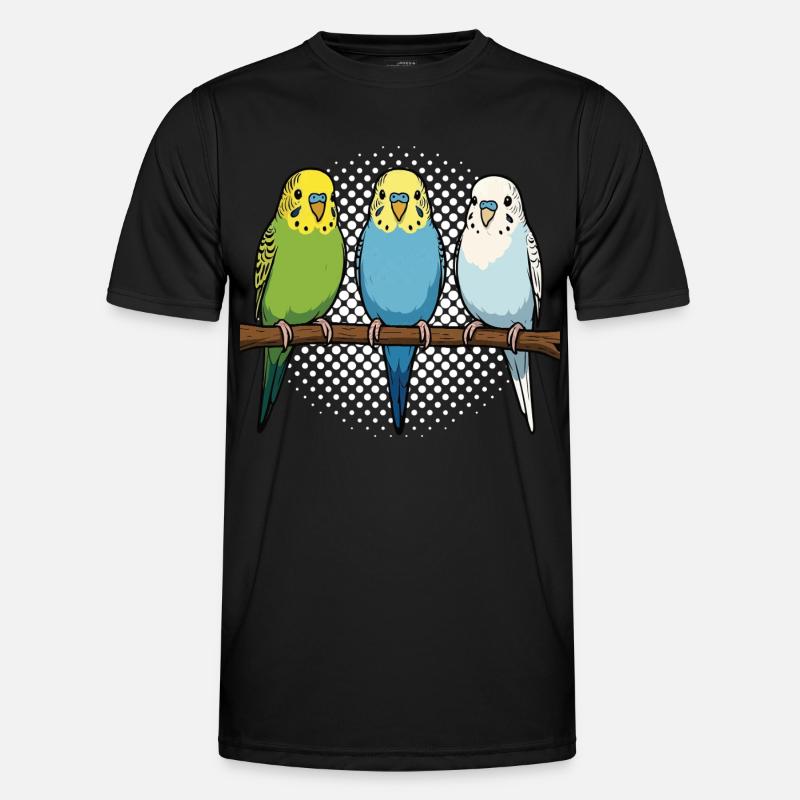 Budgerigars Budgie Owners Budgies - Men's Functional T-Shirt - black