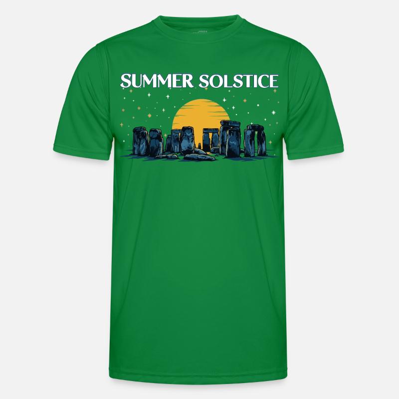 Litha Pagan Summer Solstice Midsummer Midsommar Men's Functional T-Shirt