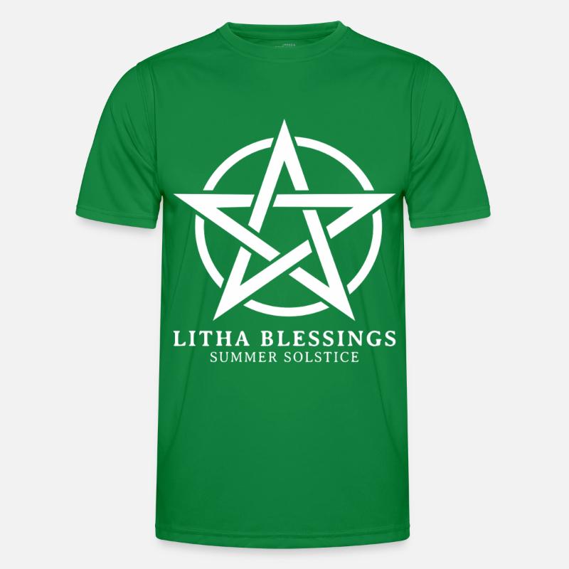 Litha Pagan Summer Solstice Midsummer Midsommar Men's Functional T-Shirt