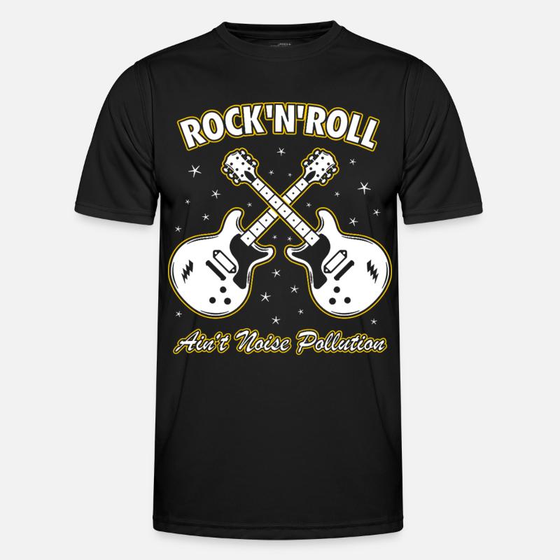 Rock 'n' Roll ist keine Lärmbelastung - Männer Funktions-T-Shirt - Schwarz