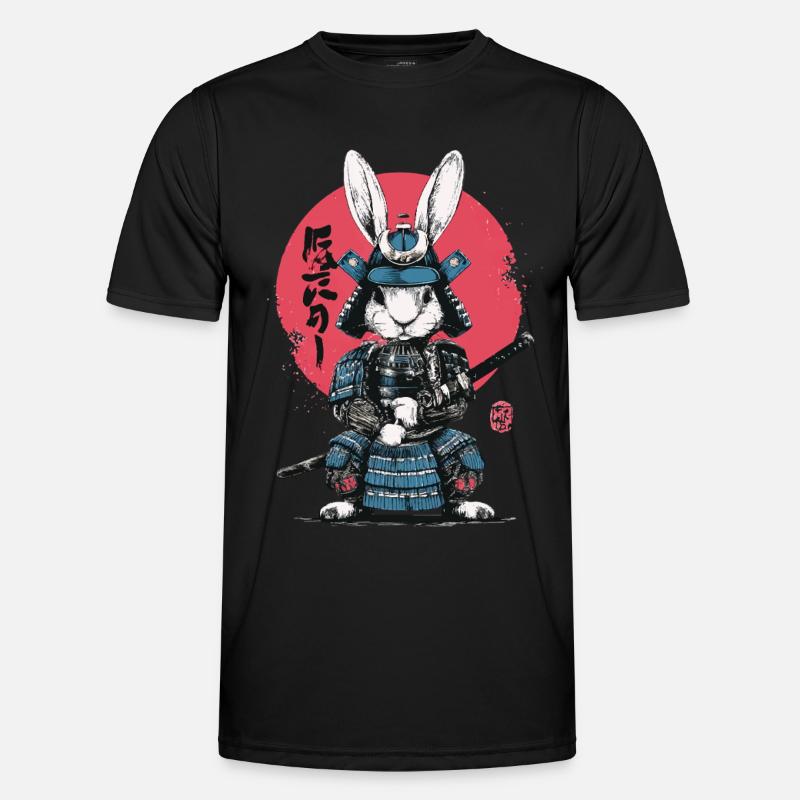 Bunny Samurai in Armor Men's Functional T-Shirt