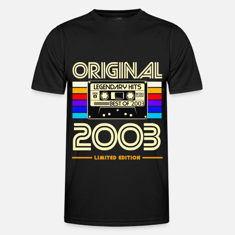 Originale limitierte Kassette von 2003 - Männer Funktions-T-Shirt - Schwarz