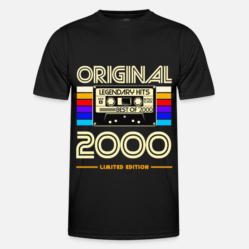 Original 2000 Nostalgia Cassette Limited - Men's Functional T-Shirt - black