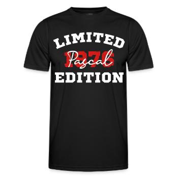 Limitierte Ausgabe Pascal 1976 - Männer Funktions-T-Shirt - Schwarz - Vorne - AI Model Male 178 dark (178cm)