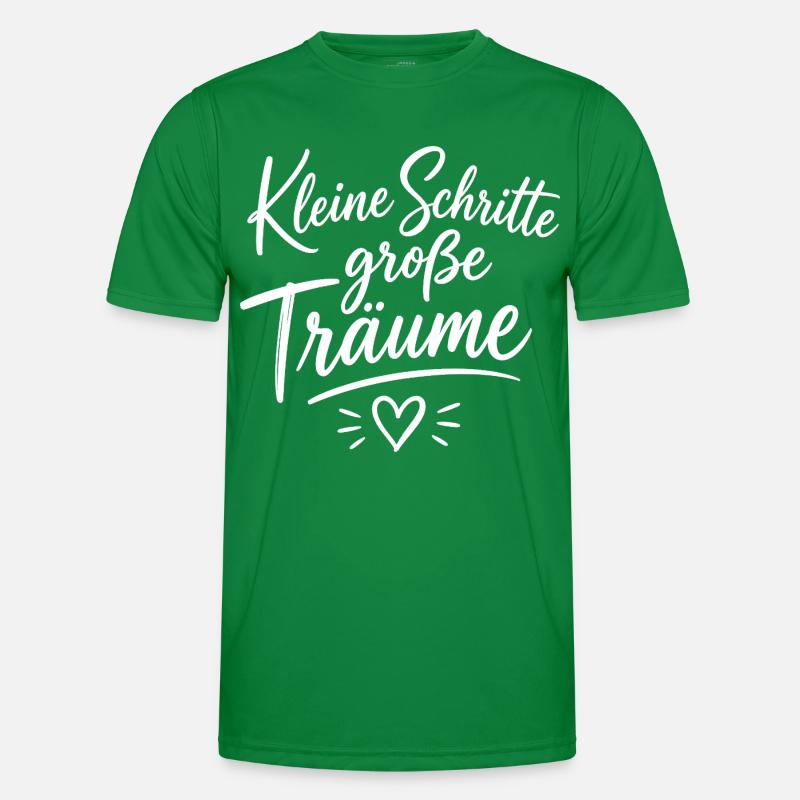 Keine Schritte Große Träume Script Männer Funktions-T-Shirt