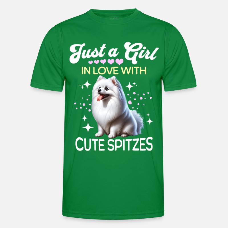 Spitz Zwergspitz Mädchen Männer Funktions-T-Shirt