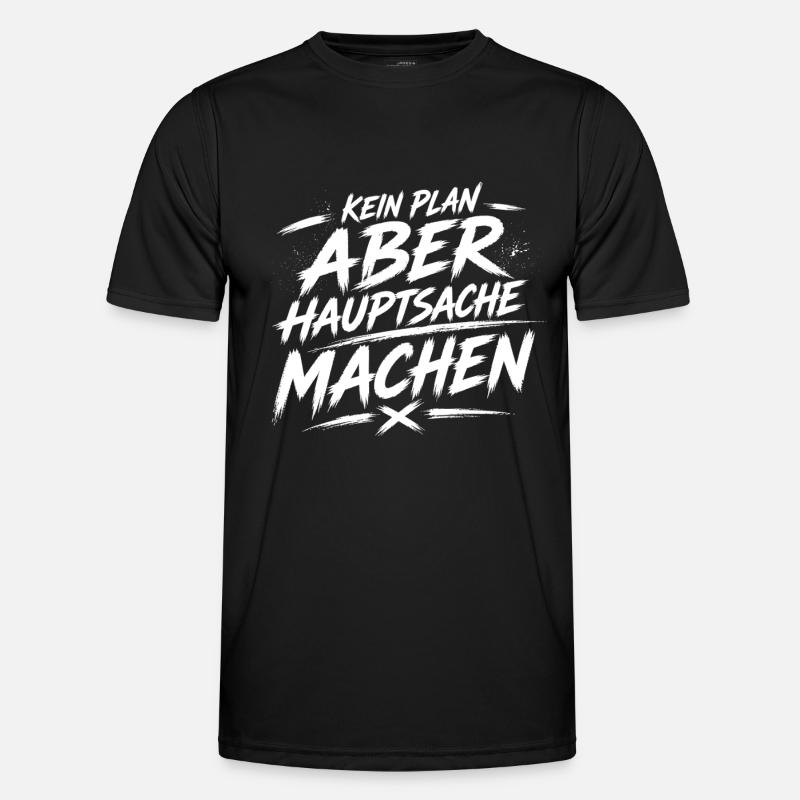 No plan but do - Men's Functional T-Shirt - black