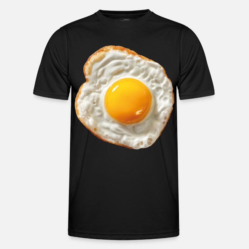 fried egg - Men's Functional T-Shirt - black