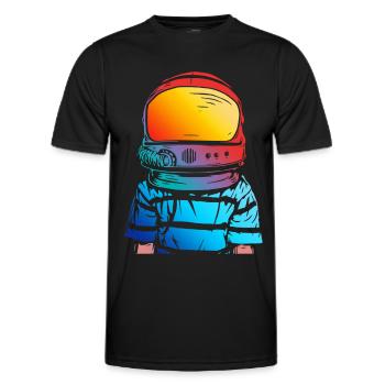 Astronaut Dream Gift for Kids - Men's Functional T-Shirt - black - Front - AI Model Male 178 dark (178cm)