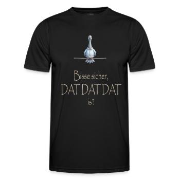 DAT DAT DAT - Männer Funktions-T-Shirt - Schwarz - Vorne - AI Model Male 178 dark (178cm)