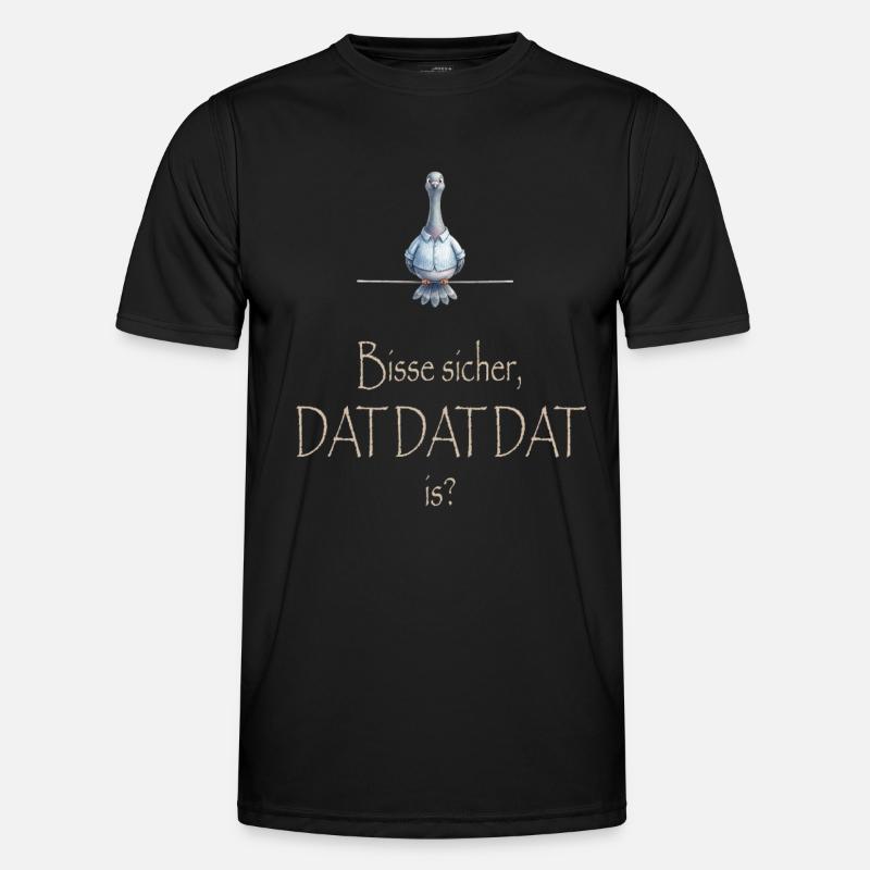 DAT DAT DAT - Männer Funktions-T-Shirt - Schwarz