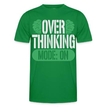 Angststörung Angststörungen Overthinking Mode On - Männer Funktions-T-Shirt - Kelly Green - Vorne - AI Model Male 178 dark (178cm)