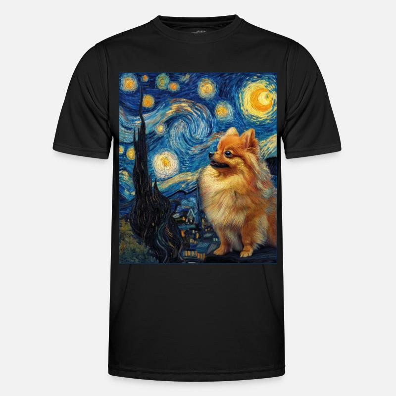 Zwergspitz Spitz Pomeranian - Men's Functional T-Shirt - black