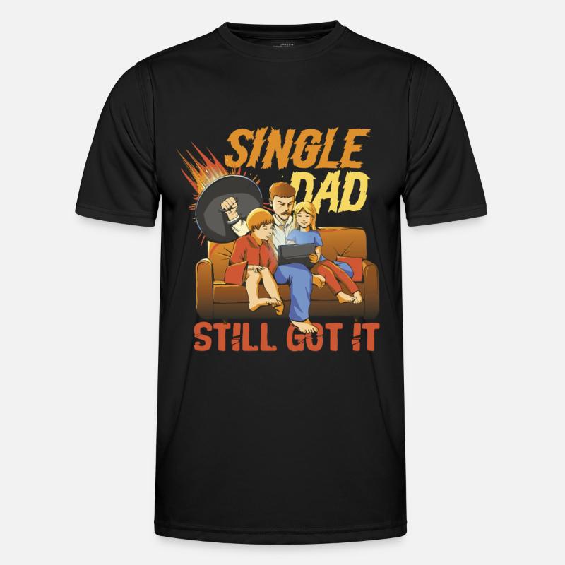 Single Dad Single Dad - Men's Functional T-Shirt - black