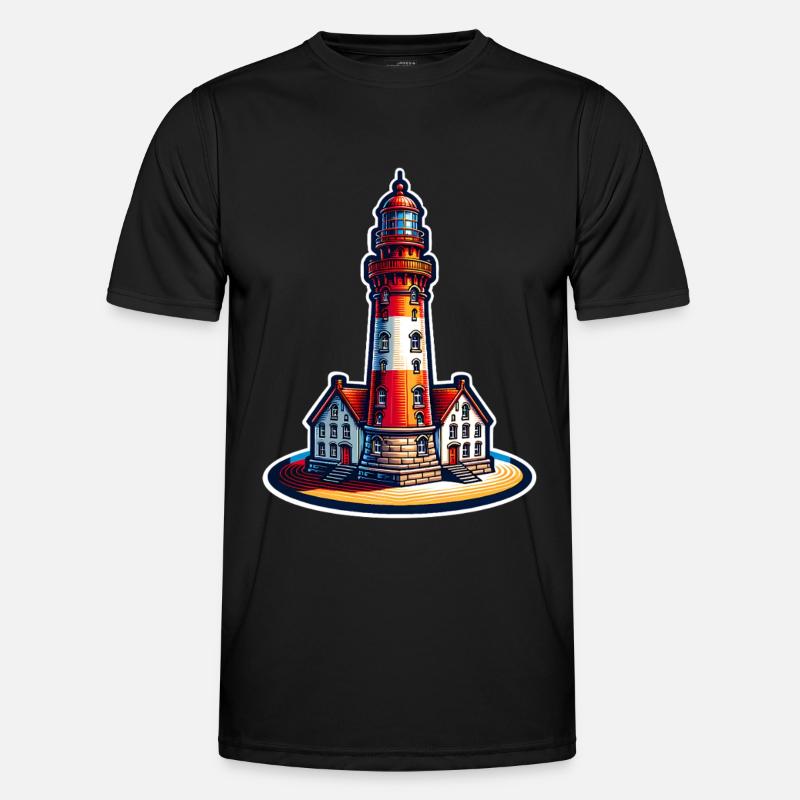 lighthouse - Men's Functional T-Shirt - black