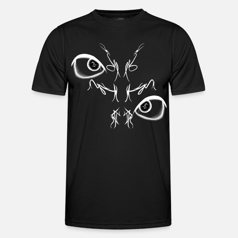 Night Bird Duo Lights (Reverse) - Men's Functional T-Shirt - black
