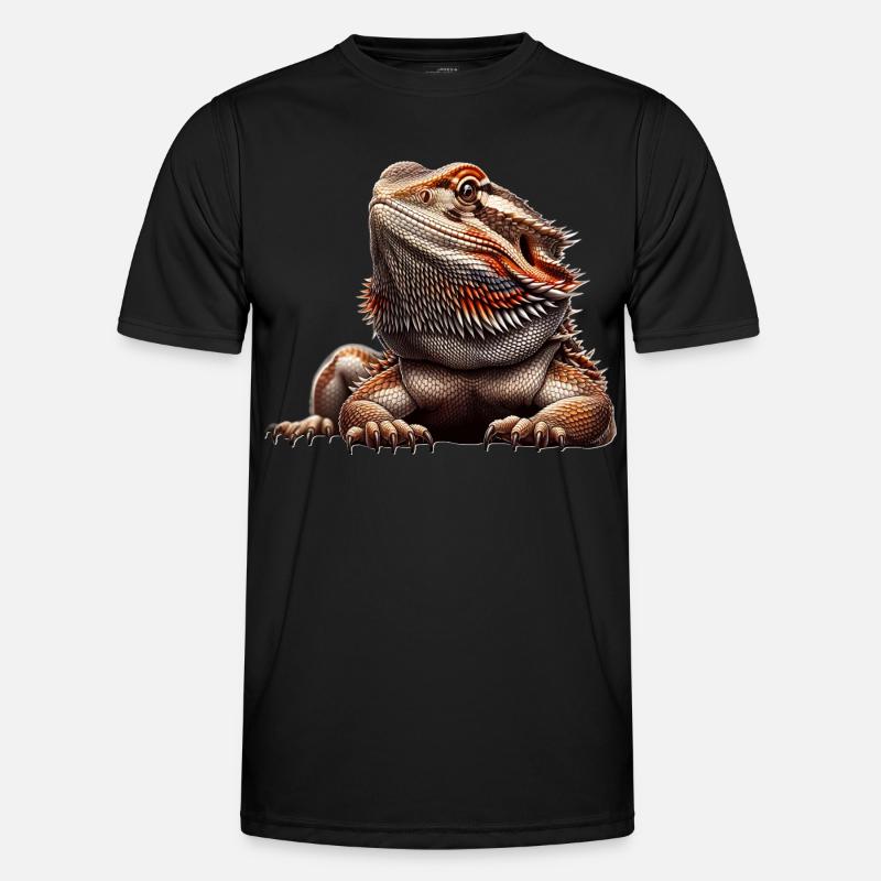 Bearded dragon - Men's Functional T-Shirt - black