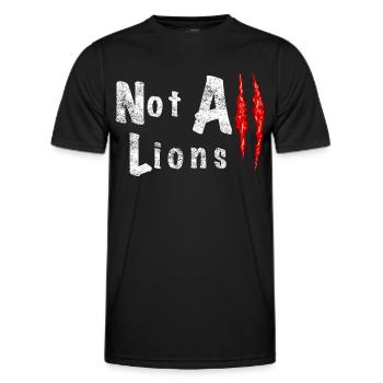 Pas All Lions 2.... - T-shirt sport Homme - noir - Devant - AI Model Male 178 dark (178cm)