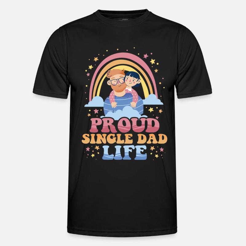 Single Dad Single Dad - Men's Functional T-Shirt - black