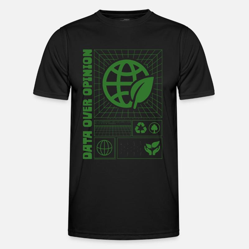 Ecologist Ecology Data Over Opinion - Men's Functional T-Shirt - black