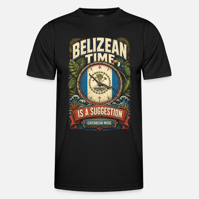 Belize Belizean Root - Men's Functional T-Shirt - black
