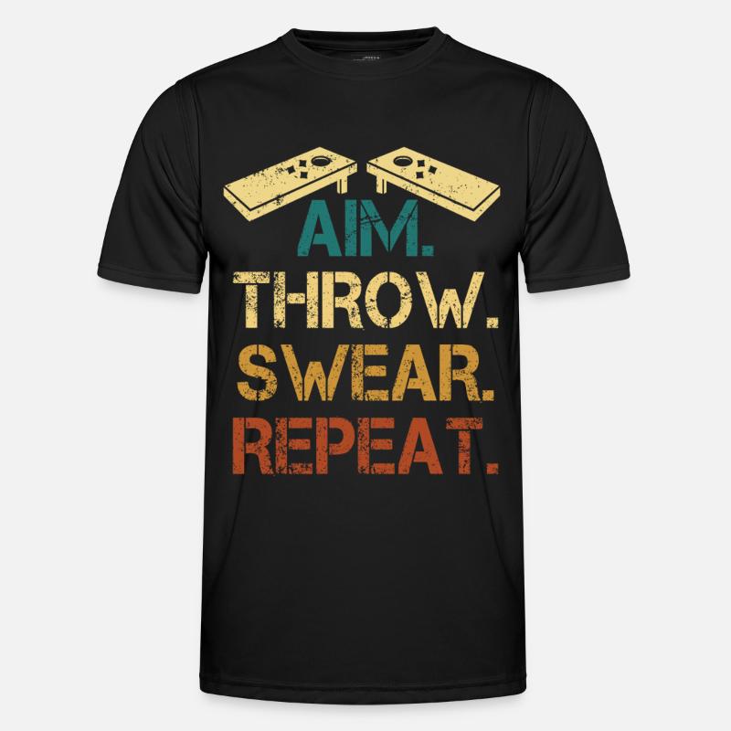Aim Throw Wear Repeat Tee - Men's Functional T-Shirt - black