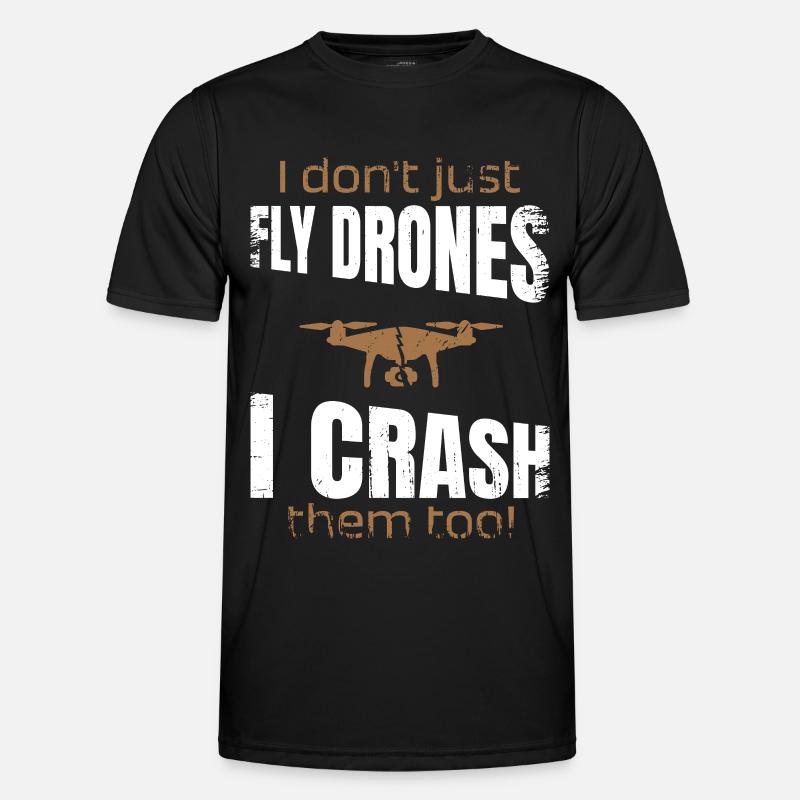 Drone Pilot Flying Drones Drone Fpv - Men's Functional T-Shirt - black