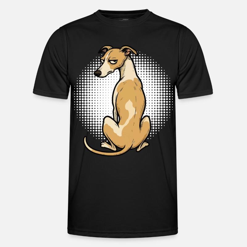 Whippet Greyhound Whippets Greyhound Owner - Men's Functional T-Shirt - black