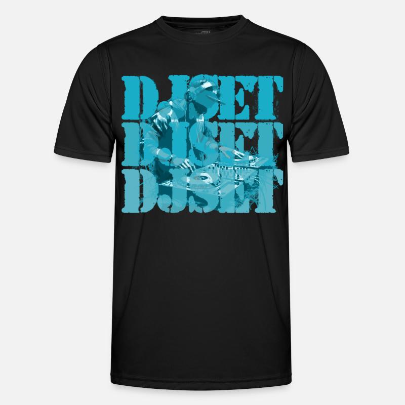 DJ set - Men's Functional T-Shirt - black