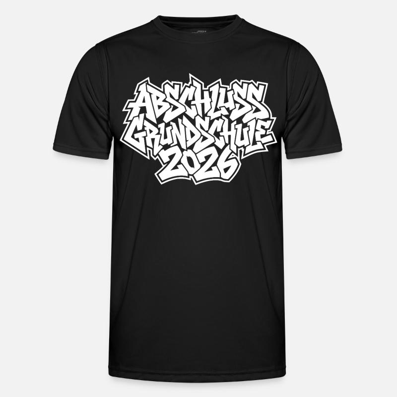 Elementary School Graduation 2026 Graffiti - Men's Functional T-Shirt - black