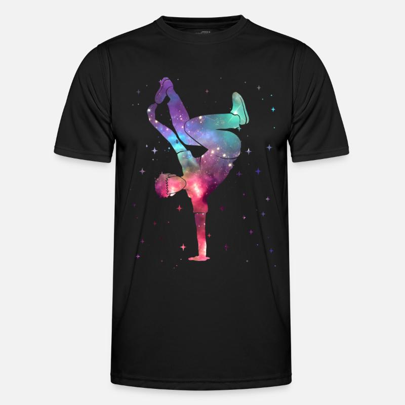 Breakdance Breakdancer Breakdance Breakdance Spatial - T-shirt sport Homme - noir