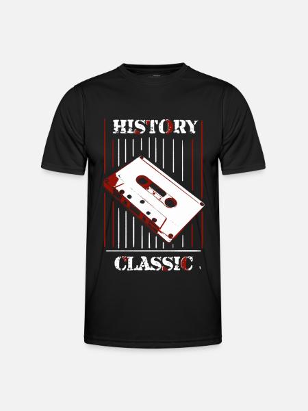Geschichte & Klassiker: Retro-Kassette - Männer Funktions-T-Shirt - Schwarz