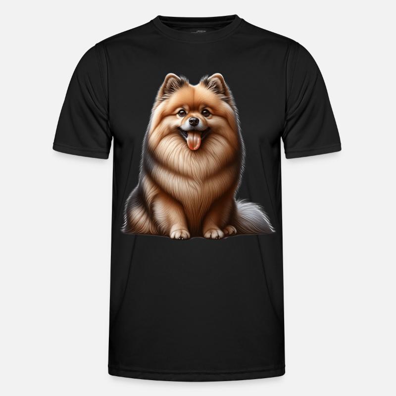 Spitz Zwergspitz German Spitz - Männer Funktions-T-Shirt - Schwarz