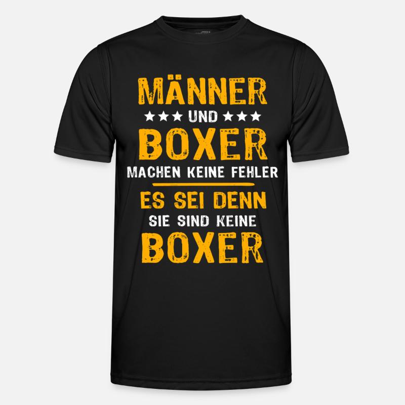 Boxer Boxen - Männer Funktions-T-Shirt - Schwarz